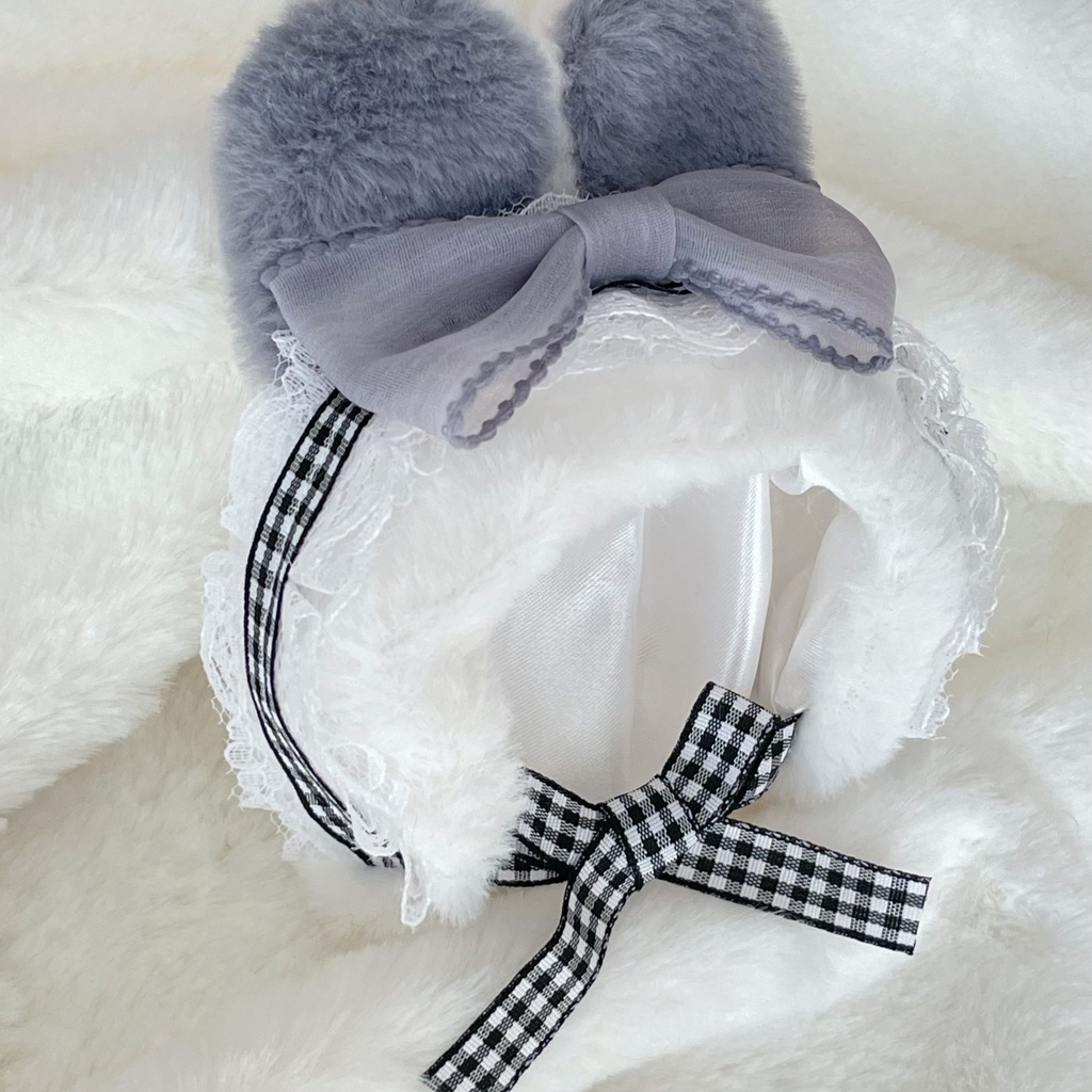 うさぎの被り物 10cmぬい 帽子 ぬい服