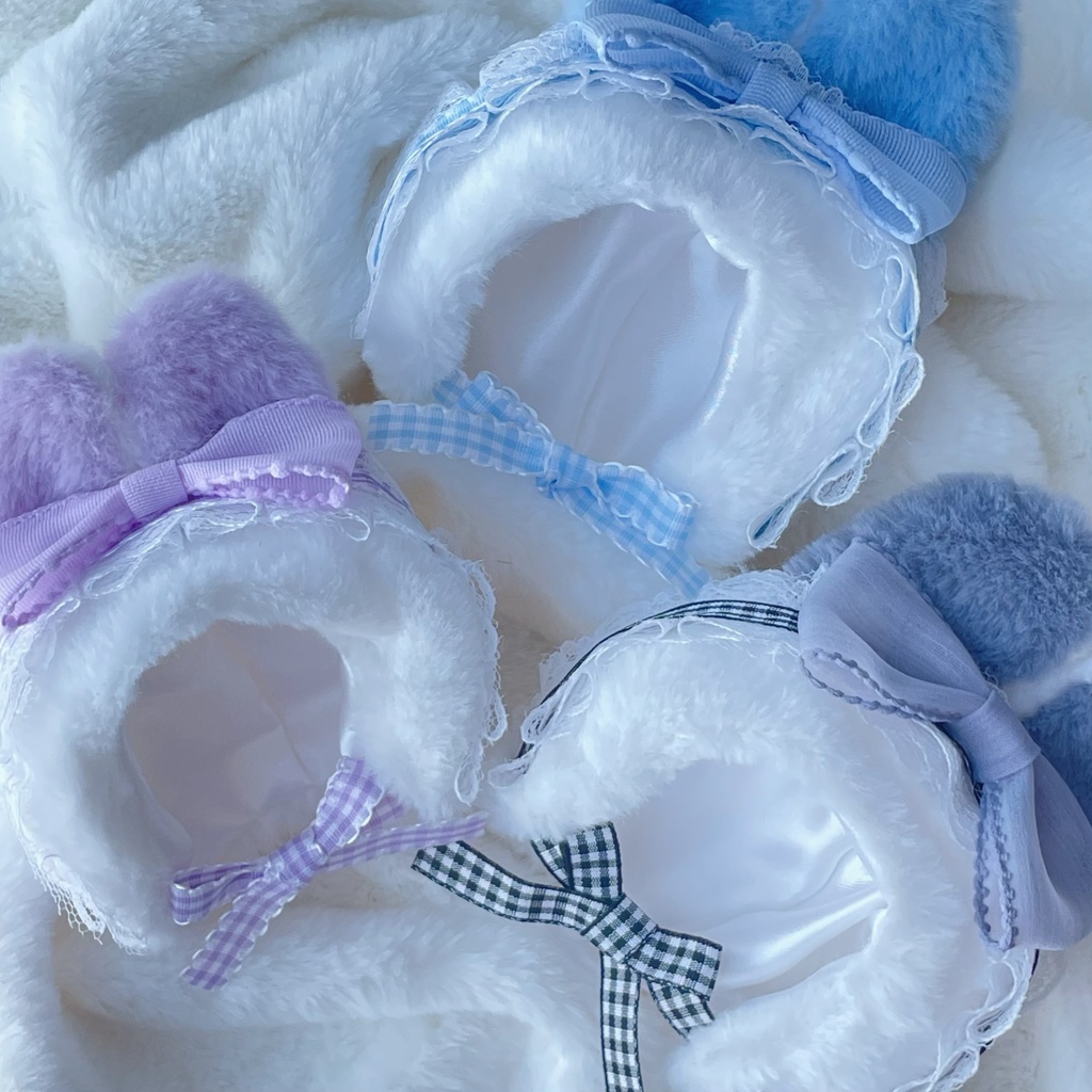 うさぎの被り物 10cmぬい 帽子 ぬい服