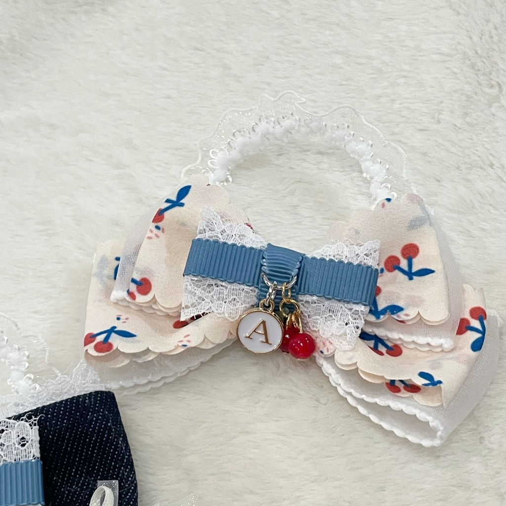 10cm 12cm🍒さくらんぼねこ🍒 おすわりぬい服 チャーム選択可