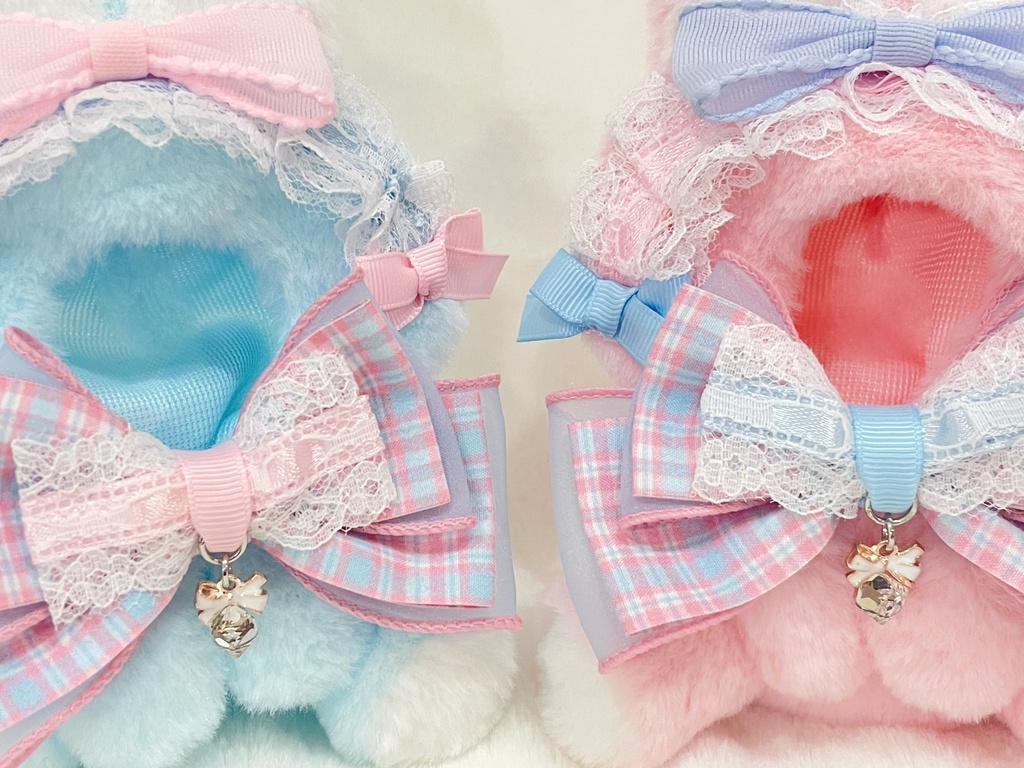 10cm Pastel Bunnies🐇🎀💎 おすわりぬい服