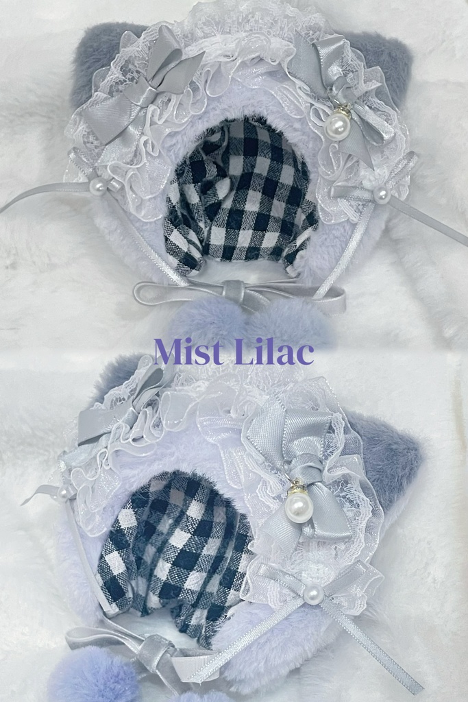 10cm🪻❄️ Winter Mist Cats 🪻🐈⬛ ぬい服 帽子 被り物