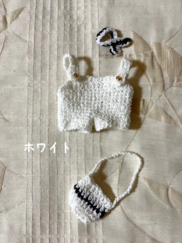 タイぬい 15cmぬい用 マリンニットオーバーオールセット