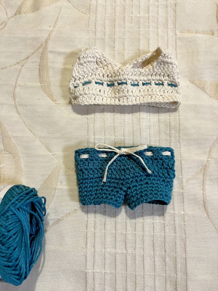 タイぬい 15cm用 リバーシブルサマーニット&パンツ