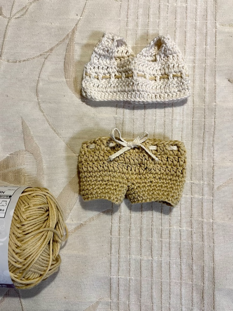 タイぬい 15cm用 リバーシブルサマーニット&パンツ