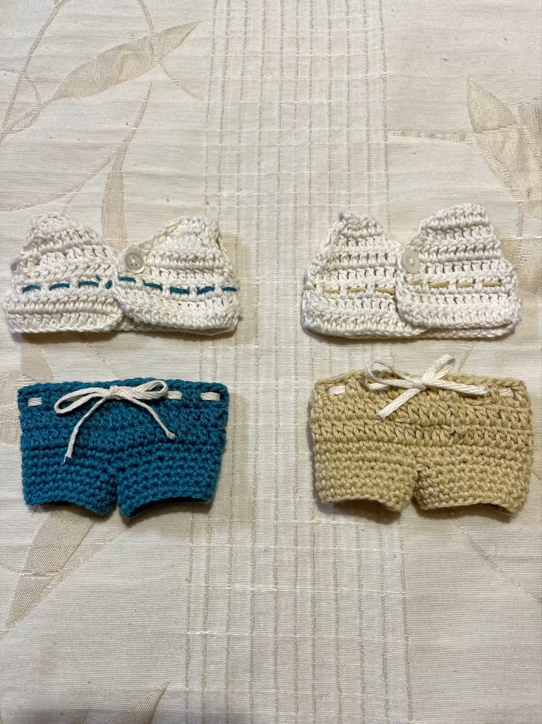 タイぬい 15cm用 リバーシブルサマーニット&パンツ