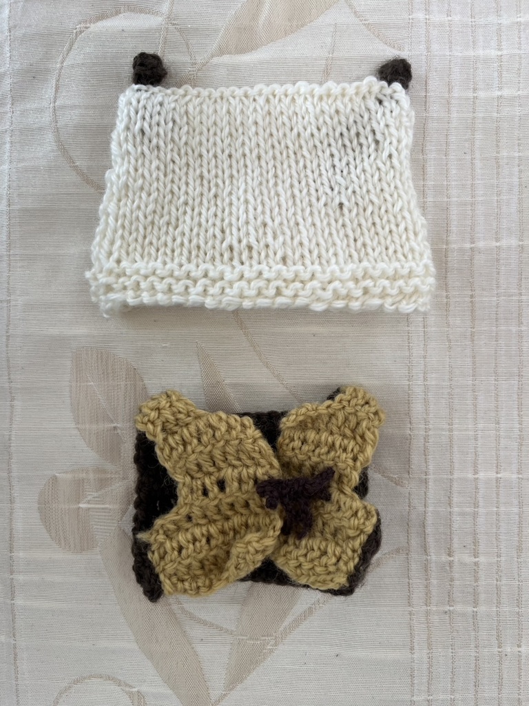 15cmぬい服 あったかガウン&ねこみみニット帽 おうちセット