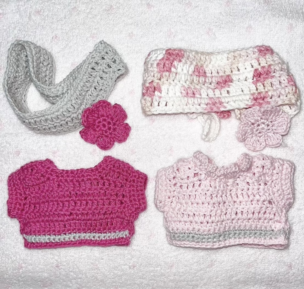 春のお花見カーディガン&ヘッドドレス パンツセット