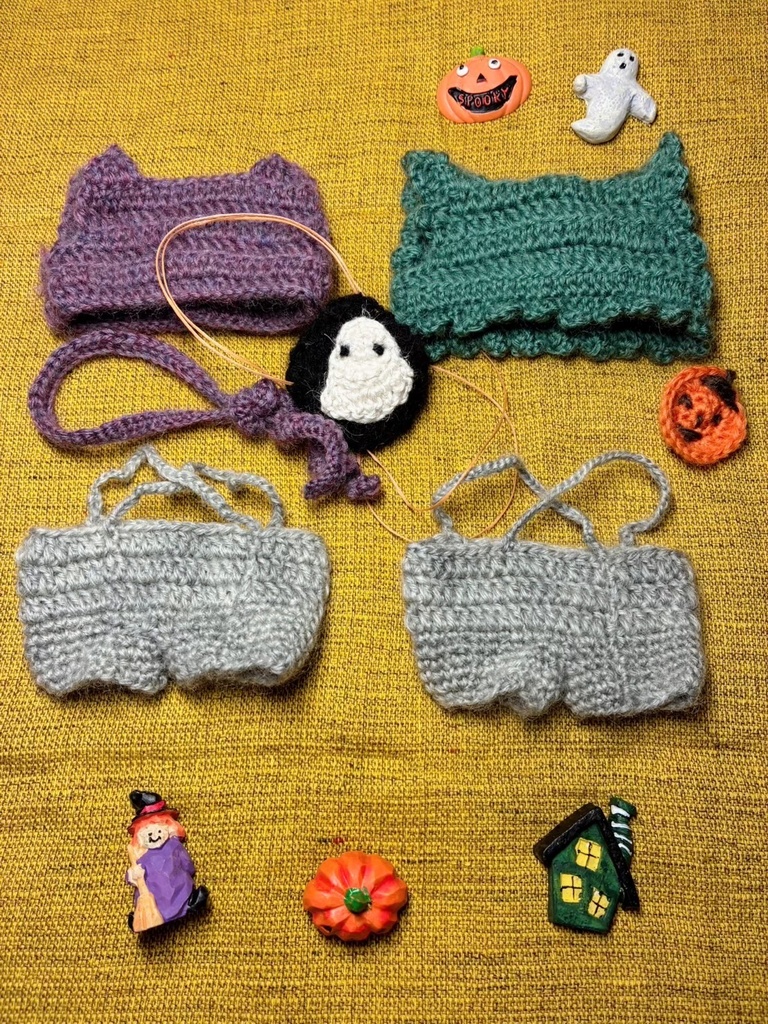 秋のシックニットベスト&サロペットセット🎃 ハロウィン