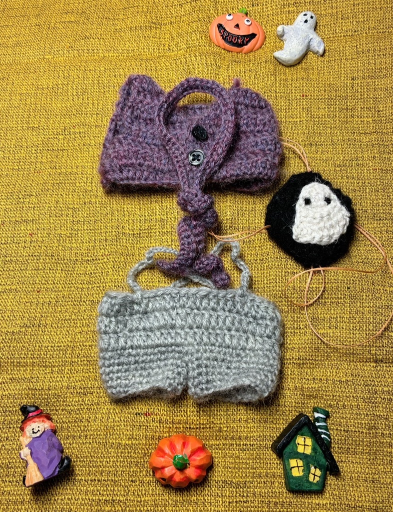 秋のシックニットベスト&サロペットセット🎃 ハロウィン