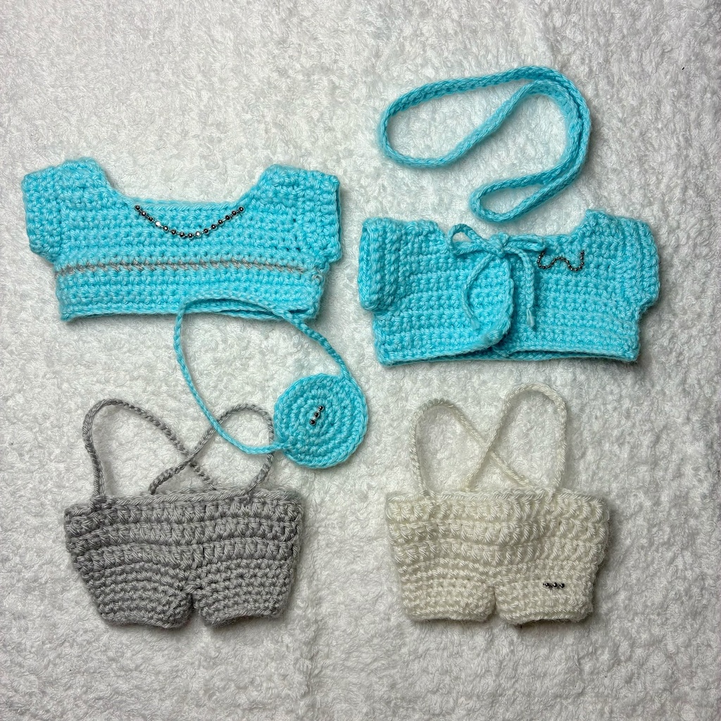 秋冬おしゃれおめかしブルーセット🩵