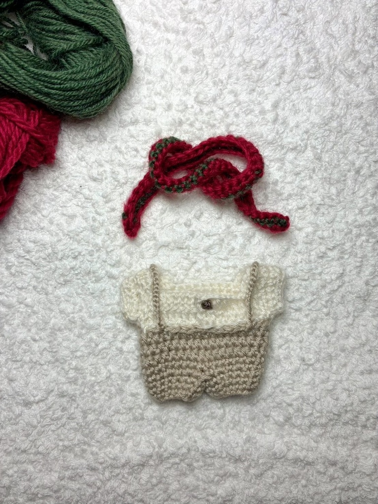 シャツとつりパンツのオールインワン冬コーデ