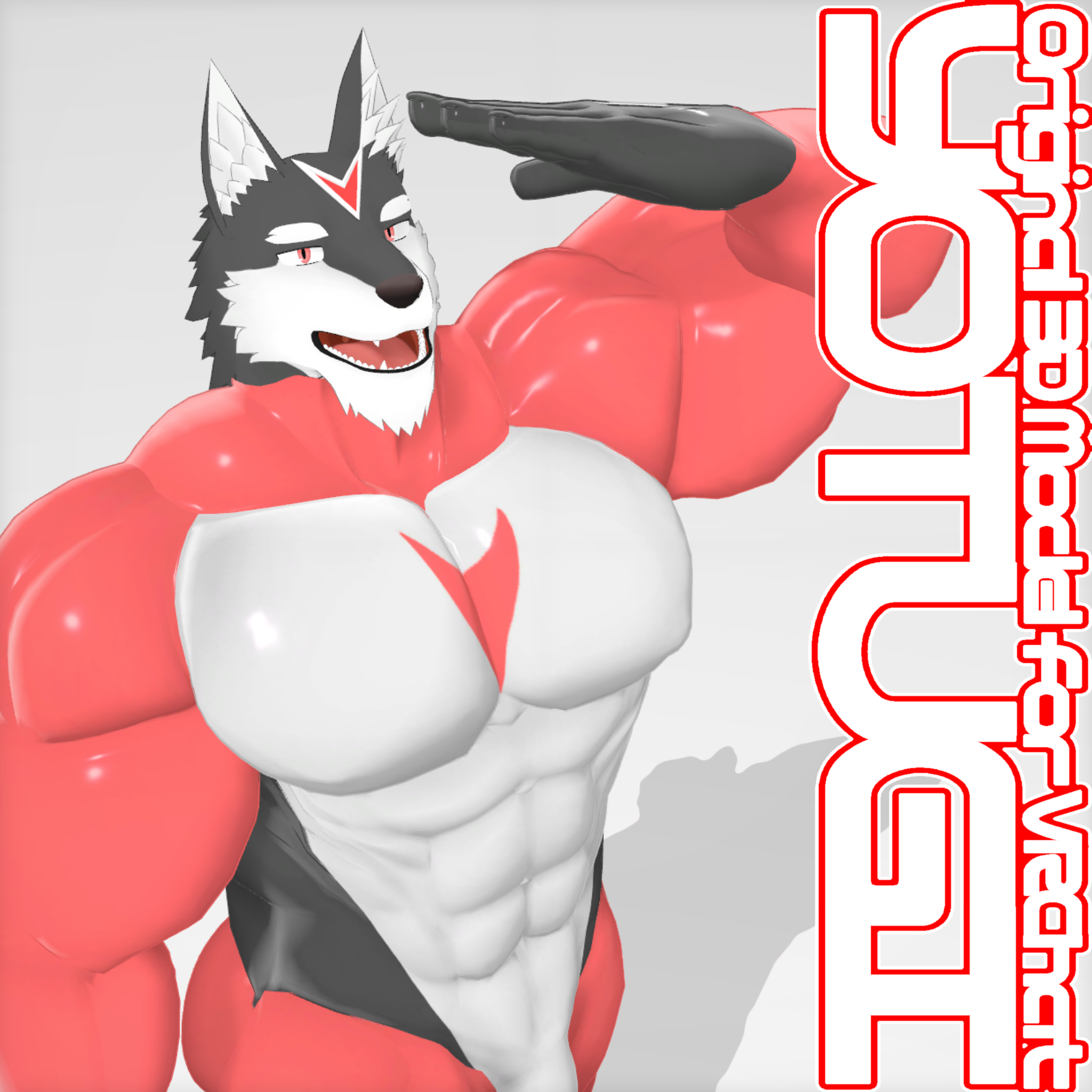 オスケモヒーロー3Dモデル「YOTUGI」