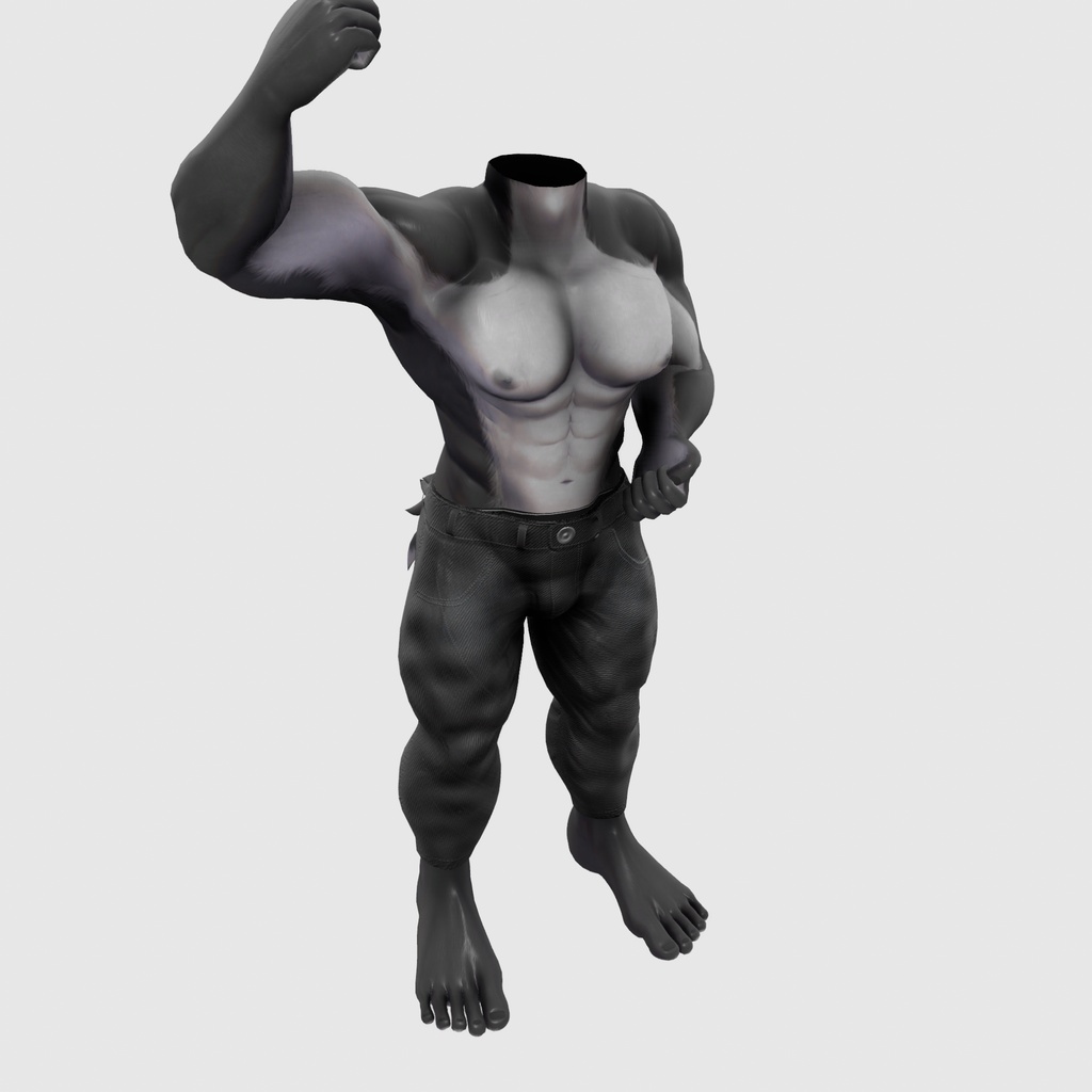 VRChat想定 マッチョ素体『XXLBody』