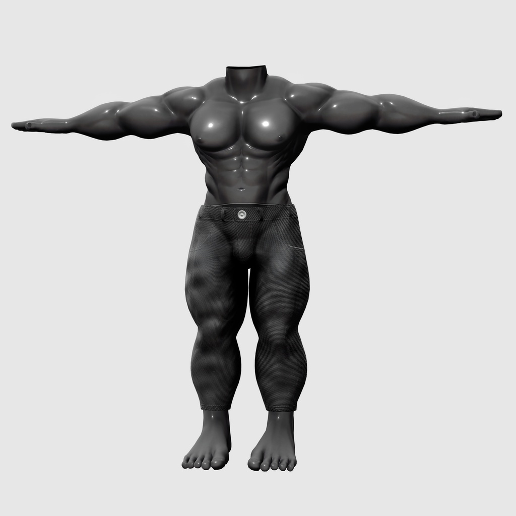 VRChat想定 マッチョ素体『XXLBody』