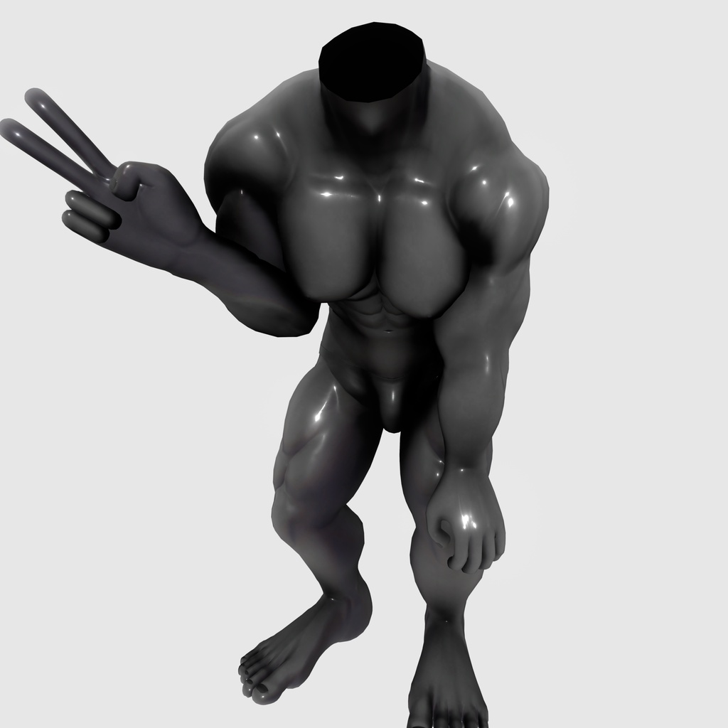 VRChat想定 マッチョ素体『XXLBody』