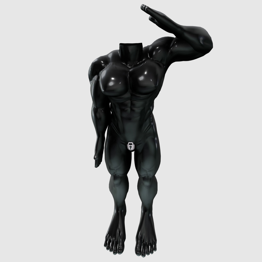 VRChat想定 マッチョ素体『XXLBody』