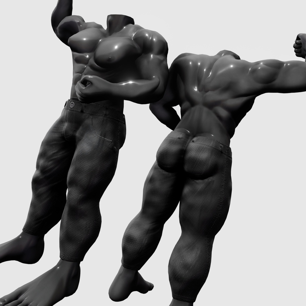 VRChat想定 マッチョ素体『XXLBody』