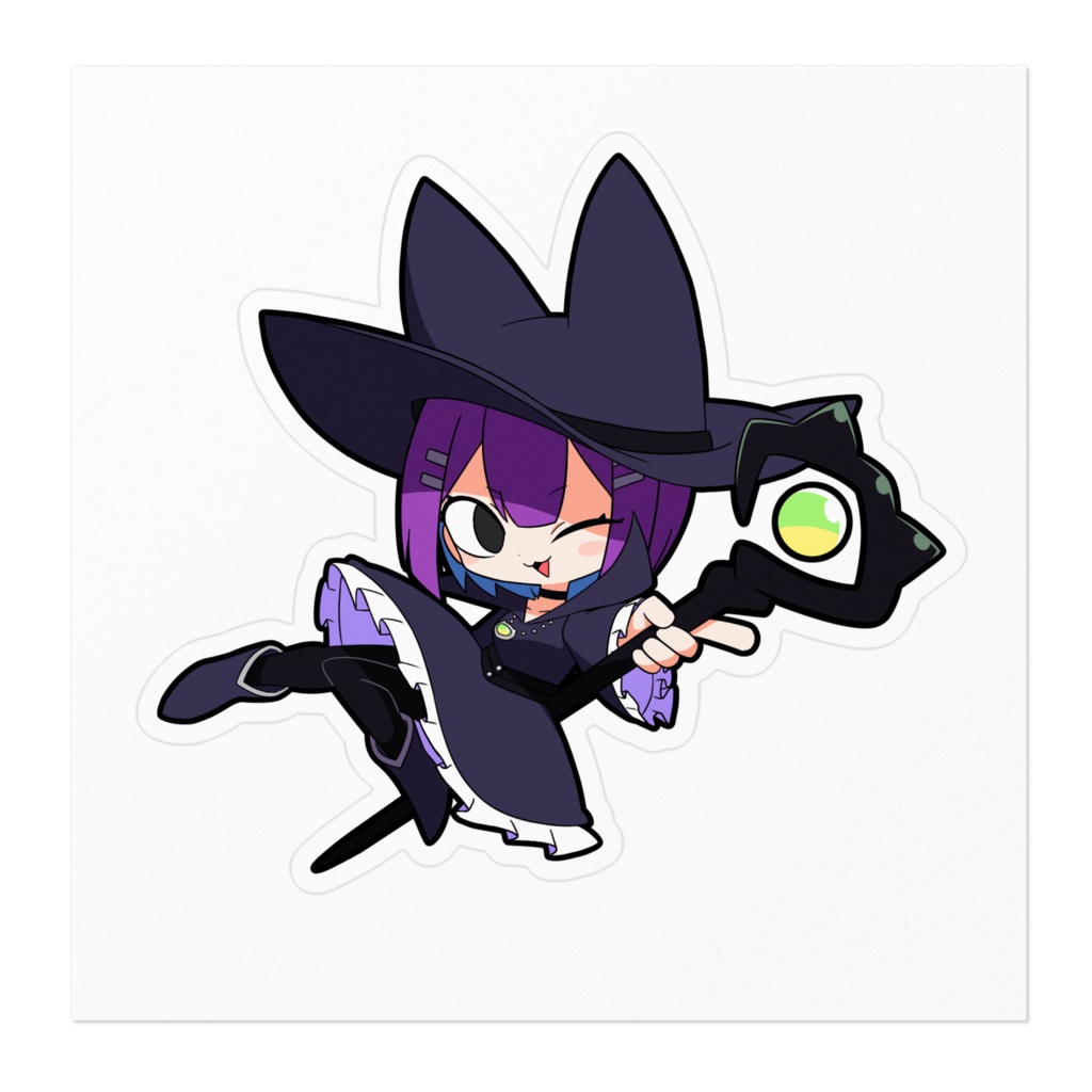 黒猫の魔女レーミス ステッカー