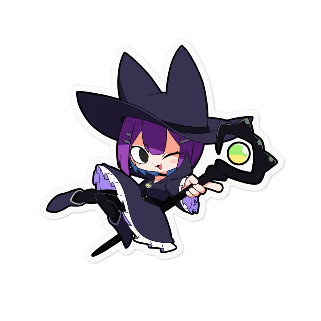黒猫の魔女レーミス ステッカー
