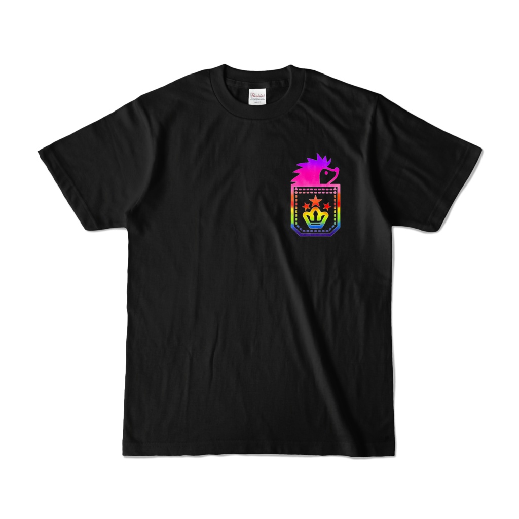 うっくんTシャツ(虹-黒)