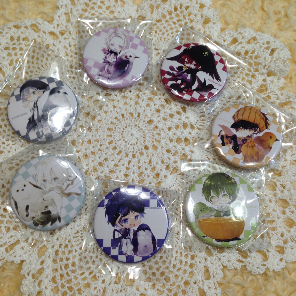 【缶バッジ】小鳥男子【7種】