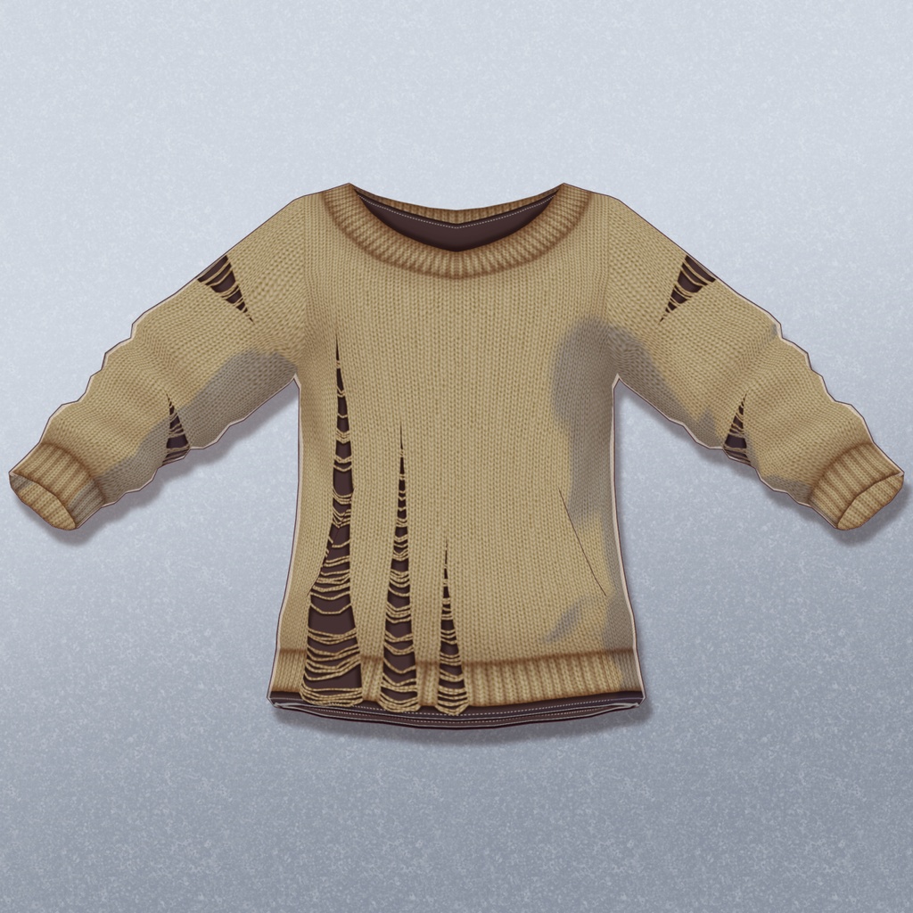 【VRoid】DamageSweater/ダメージセーター