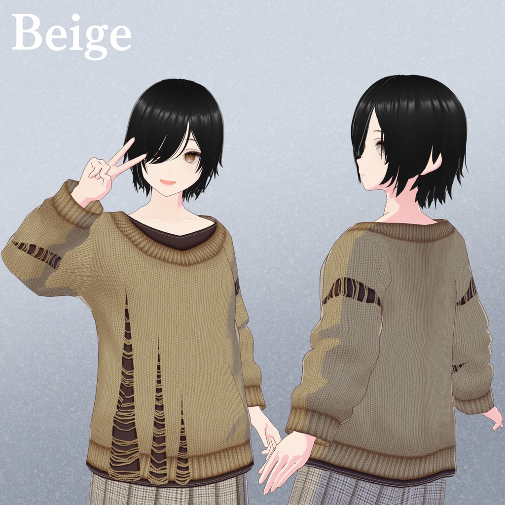 【VRoid】DamageSweater/ダメージセーター