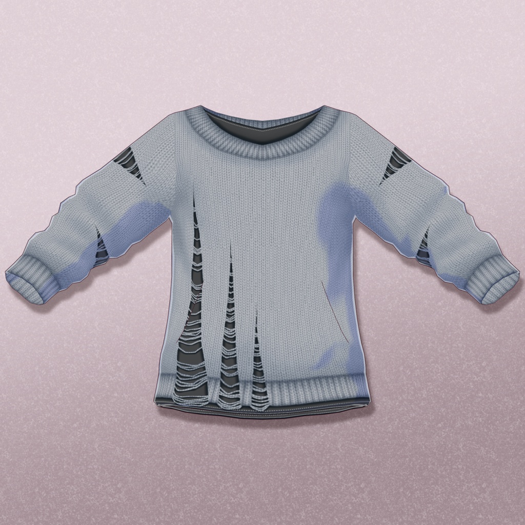 【VRoid】DamageSweater/ダメージセーター