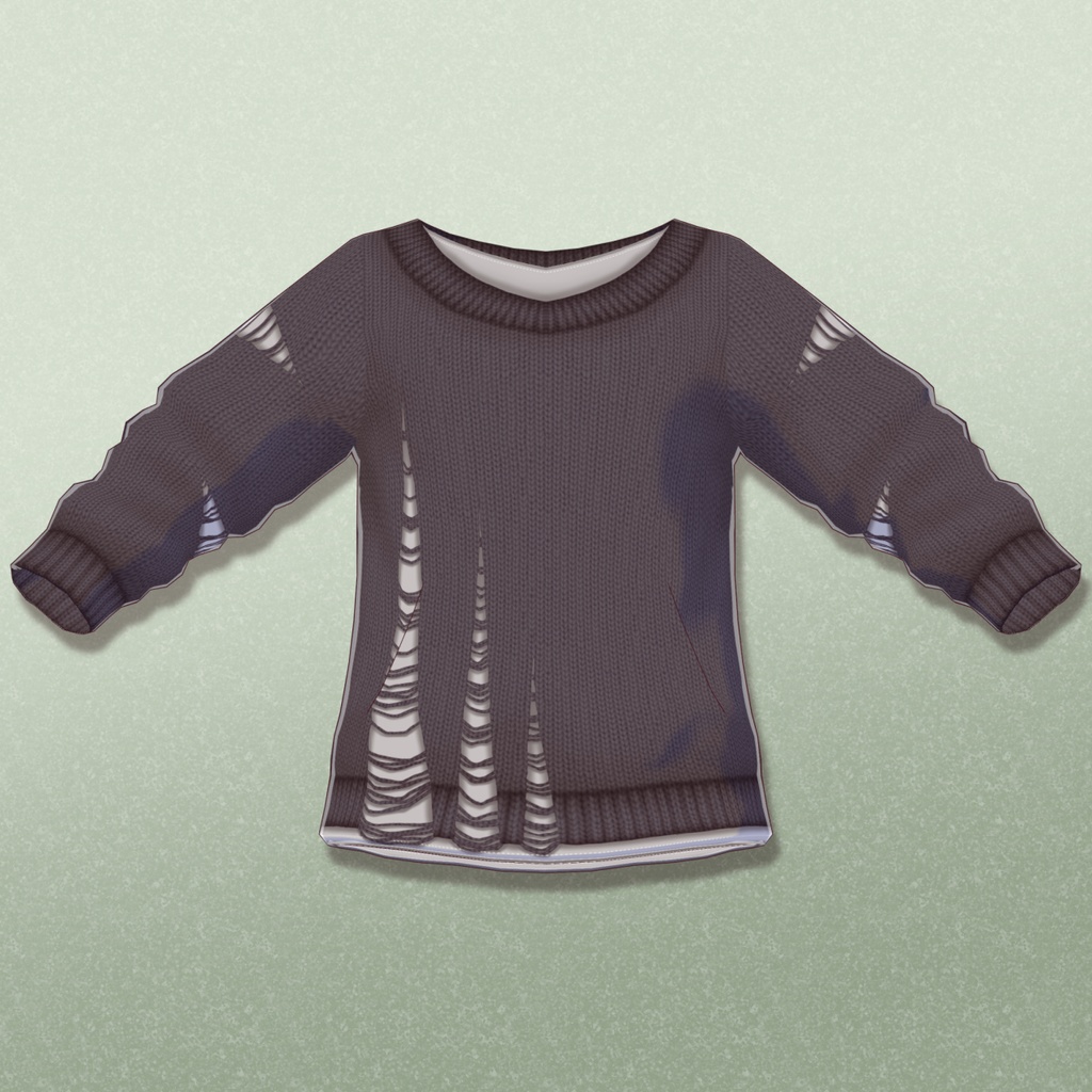 【VRoid】DamageSweater/ダメージセーター