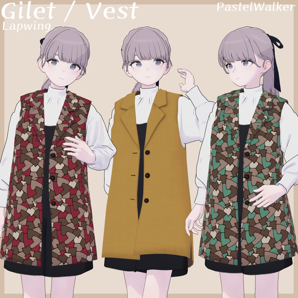 【Lapwing】Gilet / Vest_ジレ/ベスト