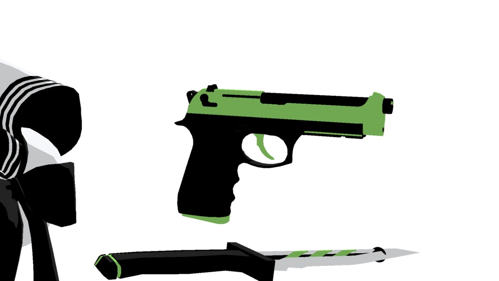 マヌカmanuka三渲二武器纹理(M9A1手枪)