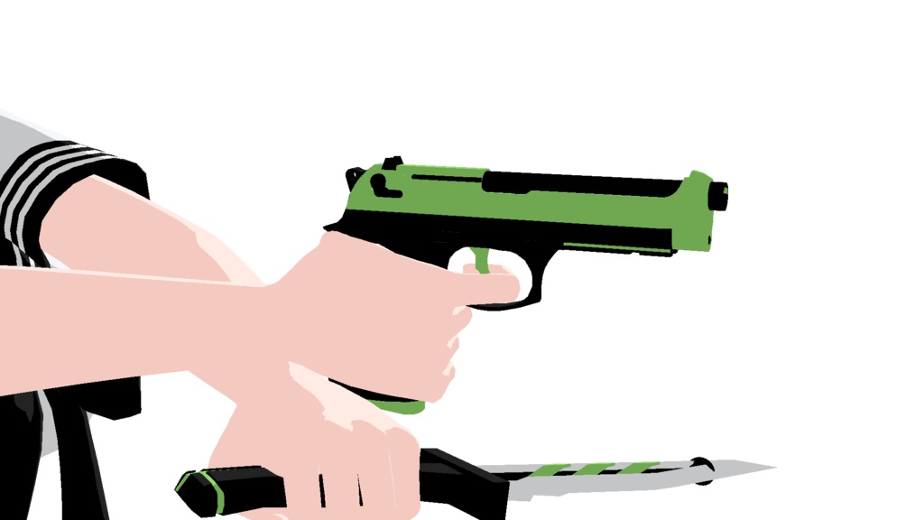 マヌカmanuka三渲二武器纹理(M9A1手枪)