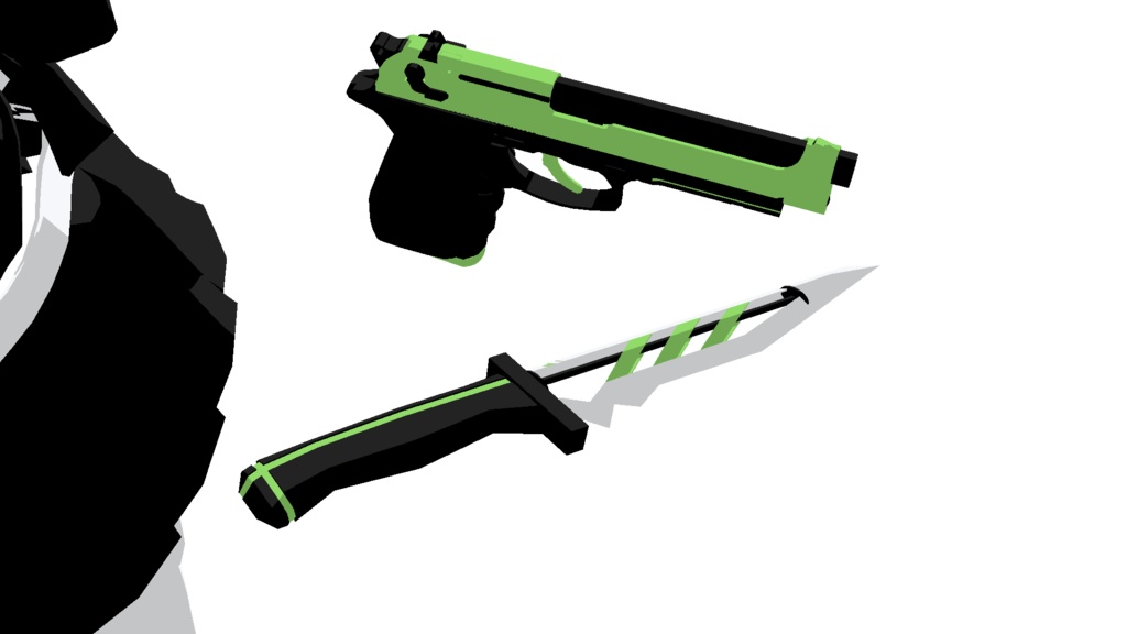 マヌカmanuka三渲二武器纹理(匕首)