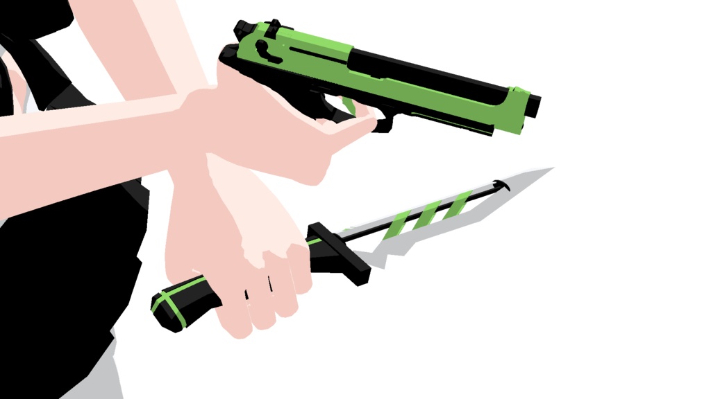 マヌカmanuka三渲二武器纹理(匕首)