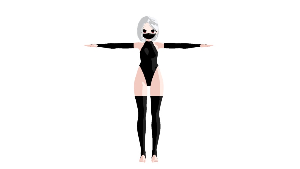 マヌカmanuka三渲二衣服纹理(紧身衣手套袜子)