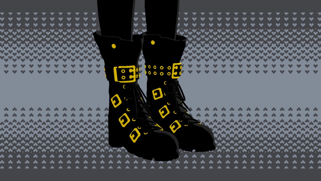マヌカmanuka三渲二衣服纹理（宽口短靴）