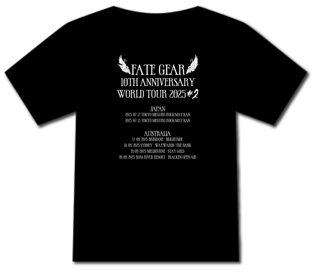 World Tour 2025 Tシャツ Ver.2【Black】