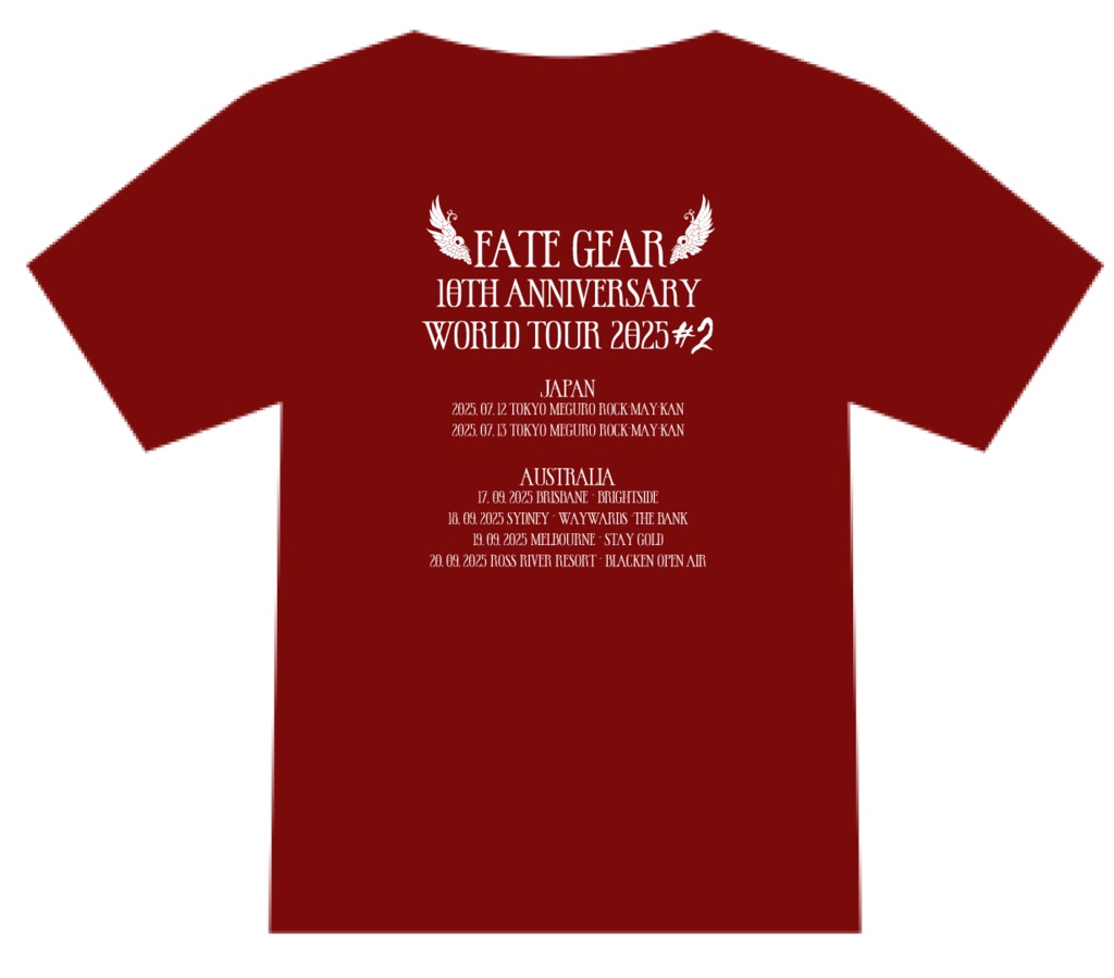 【受注生産】World Tour 2025 Tシャツ Ver.2【RED】