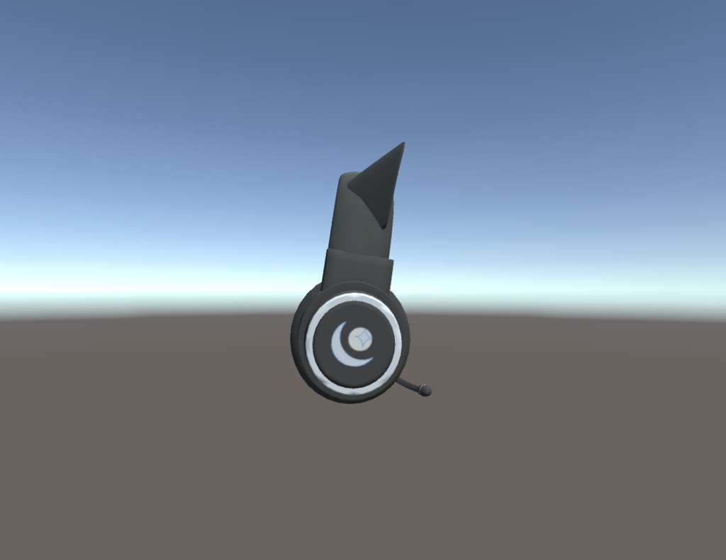 淡月印の猫耳ヘッドセット