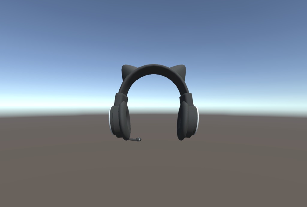 淡月印の猫耳ヘッドセット