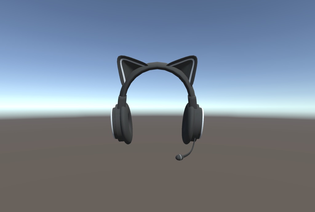 淡月印の猫耳ヘッドセット