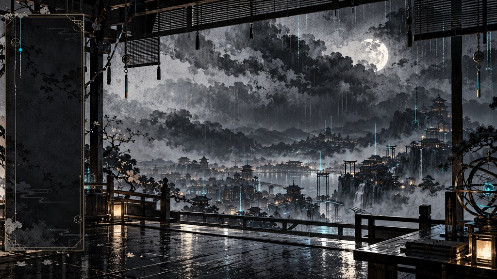 墨雨データ天文台｜配信背景3枚セット