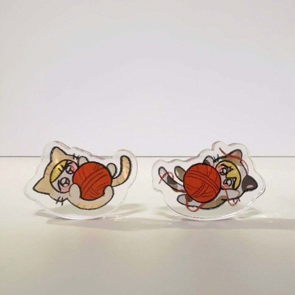 ゆらゆらネコちゃん自立アクスタ