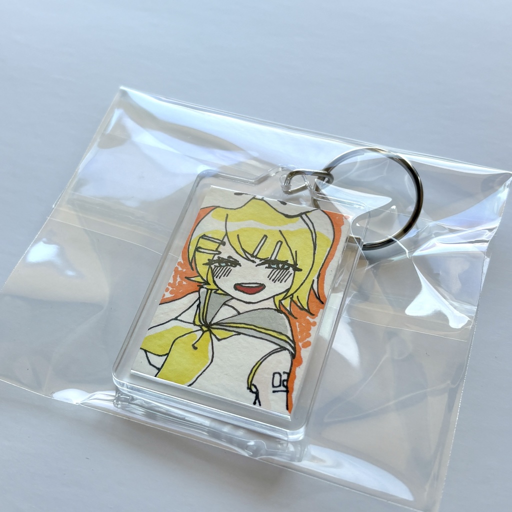 【委託】きくの 原画イラストキーホルダー リン
