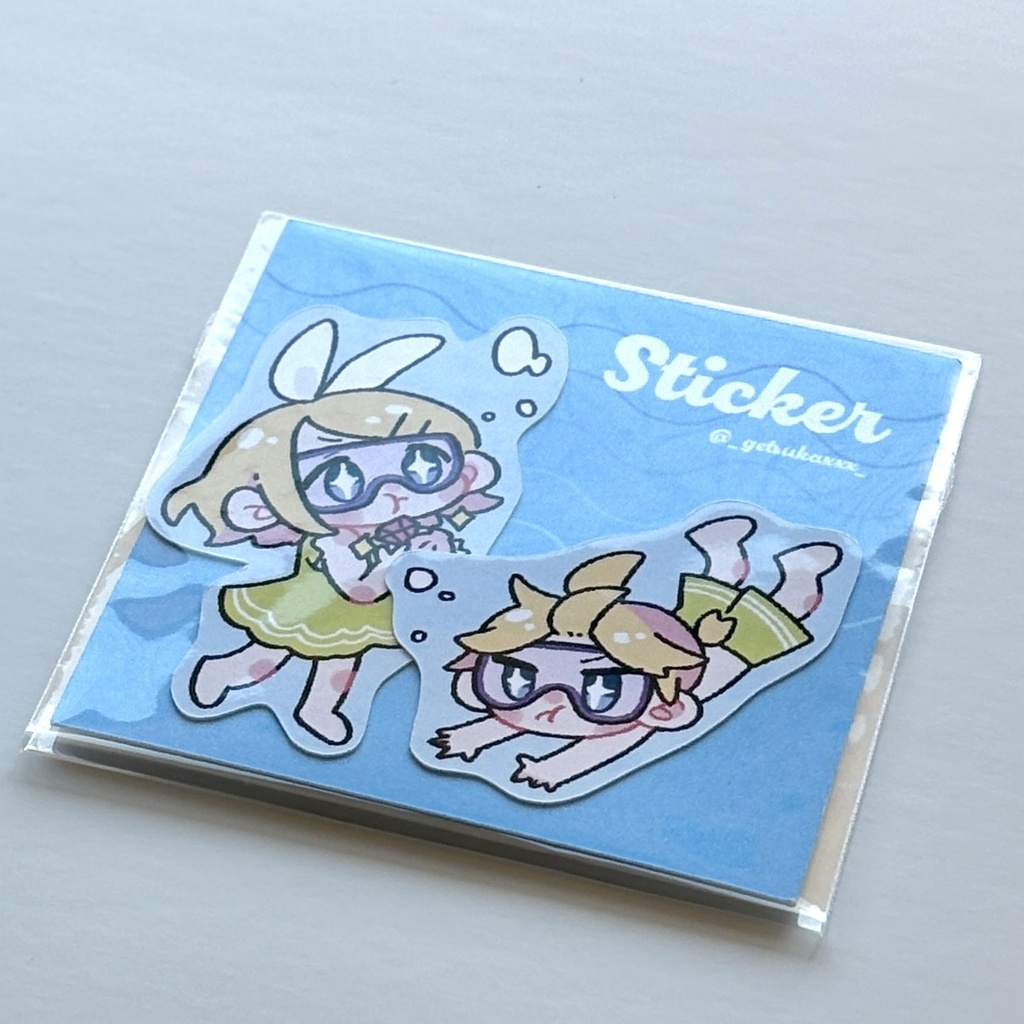 summer  sticker  水泳