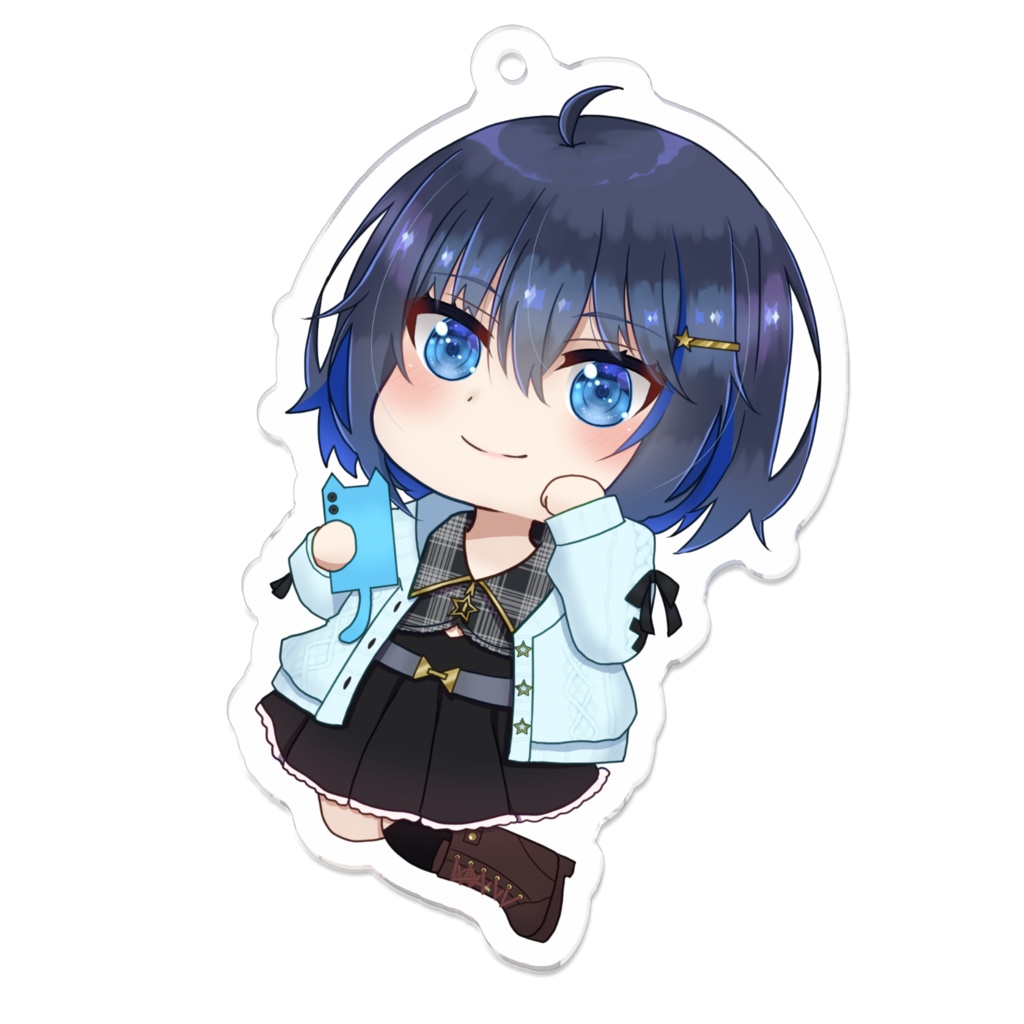 黒主ナツヒミニキャラアクリルキーホルダー