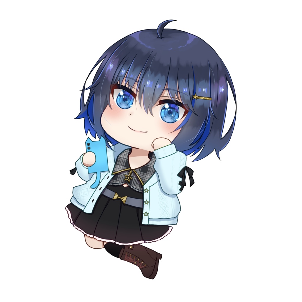 黒主ナツヒミニキャラアクリルキーホルダー