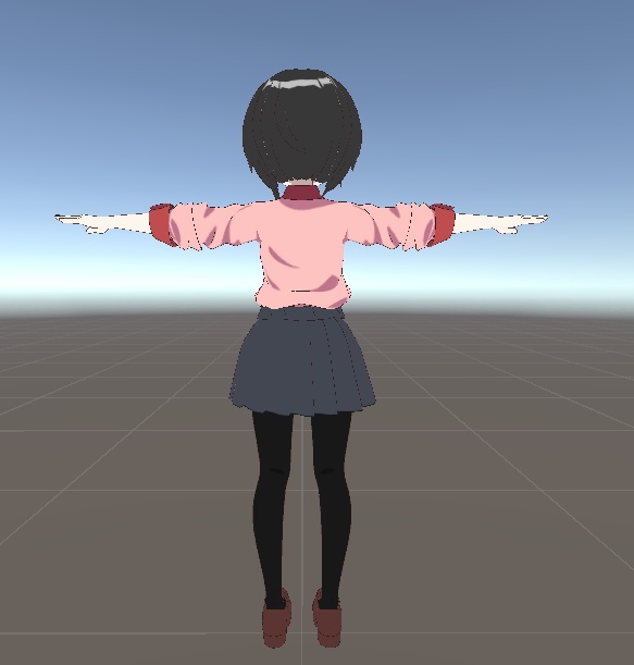 「凪夜 瑠璃」用テクスチャ 物語を感じる謎のダークJK 何かいいことあったらダーク~♡「扇」