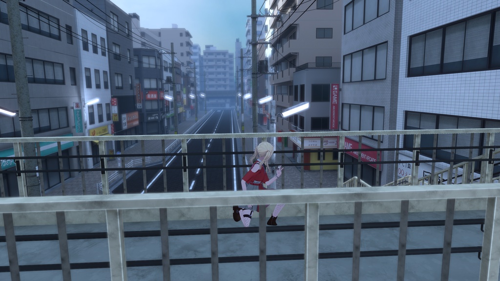 「リベラーRibera」用テクスチャ 裏で治安維持する謎のJK たまにケツをけりあう 「ちゅさと♡」