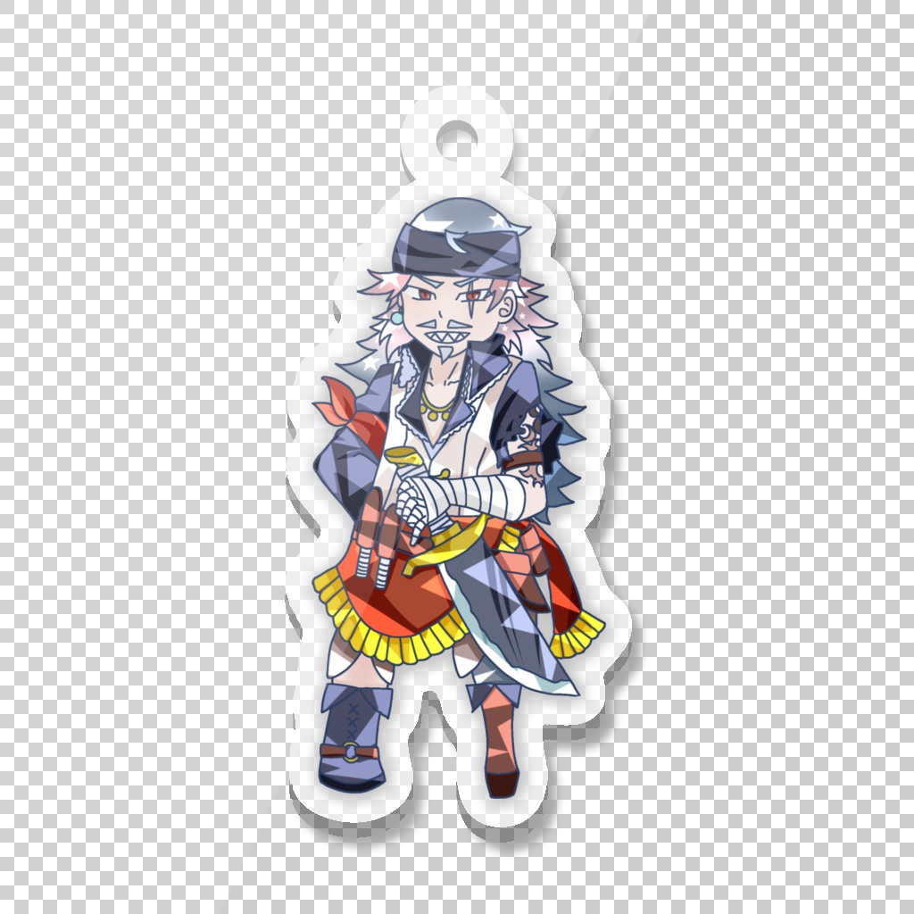 宝島アクリルキーホルダー(ジム、シルバー)